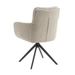 Eetkamerstoelen< Draaibare Eetkamerstoel Swag Beige
