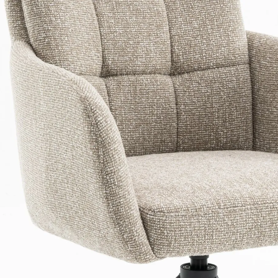 Eetkamerstoelen< Draaibare Eetkamerstoel Swag Beige