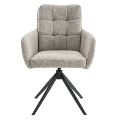 Eetkamerstoelen< Draaibare Eetkamerstoel Swag Greige