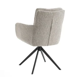 Eetkamerstoelen< Draaibare Eetkamerstoel Swag Greige