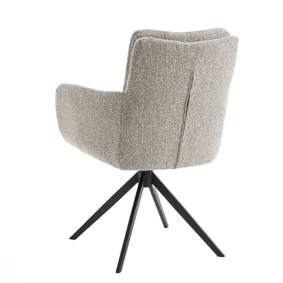 Eetkamerstoelen< Draaibare Eetkamerstoel Swag Greige