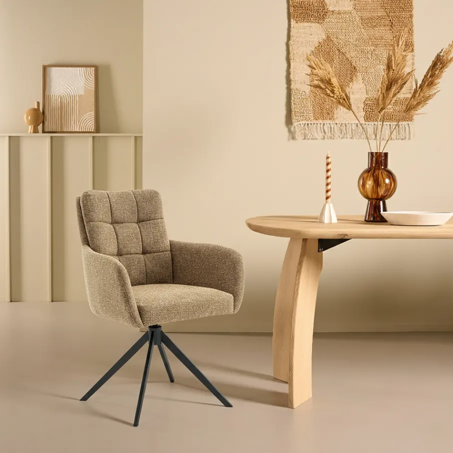 Eetkamerstoelen< Draaibare Eetkamerstoel Swag Curry
