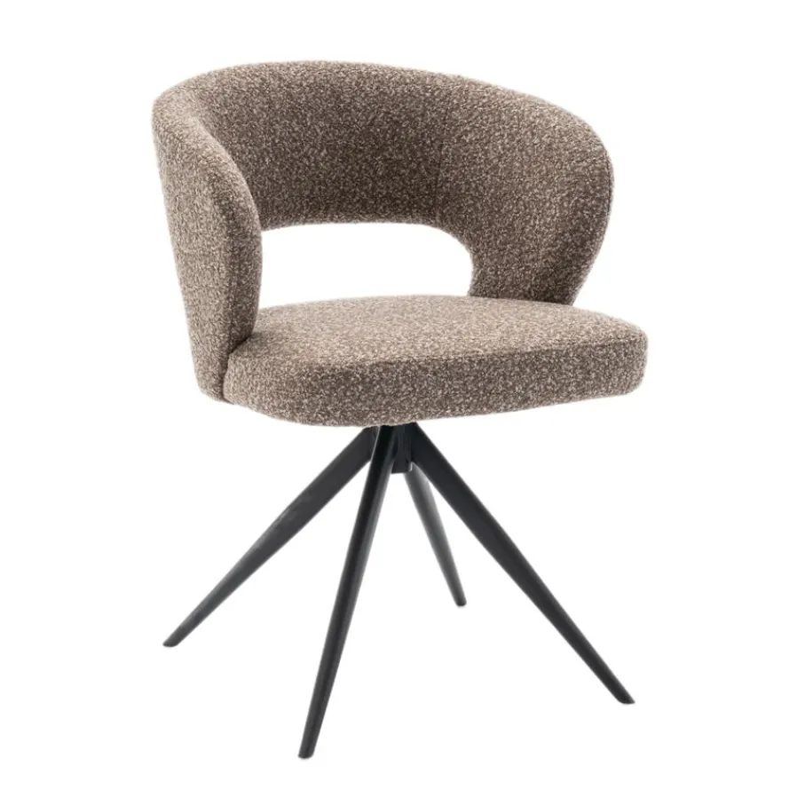 Eetkamerstoelen< Draaibare Eetkamerstoel Terra Taupe