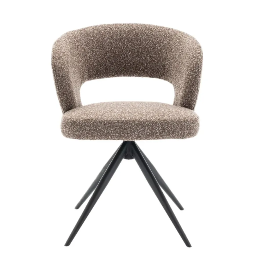 Eetkamerstoelen< Draaibare Eetkamerstoel Terra Taupe