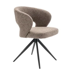 Eetkamerstoelen< Draaibare Eetkamerstoel Terra Taupe