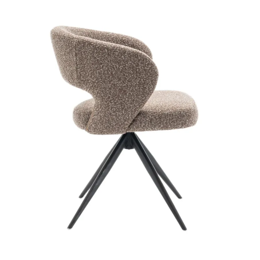 Eetkamerstoelen< Draaibare Eetkamerstoel Terra Taupe