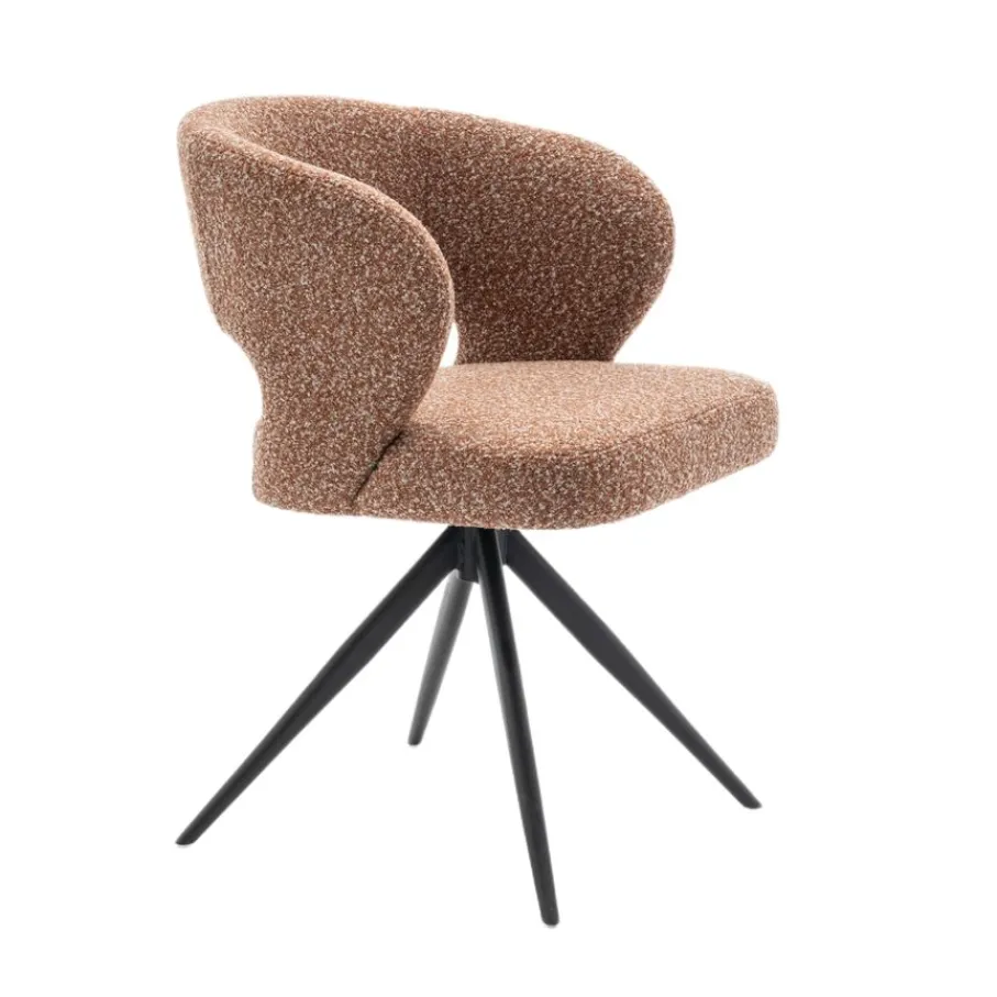 Eetkamerstoelen< Draaibare Eetkamerstoel Terra Roestbruin