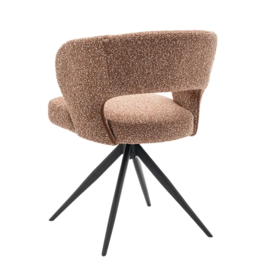 Eetkamerstoelen< Draaibare Eetkamerstoel Terra Roestbruin
