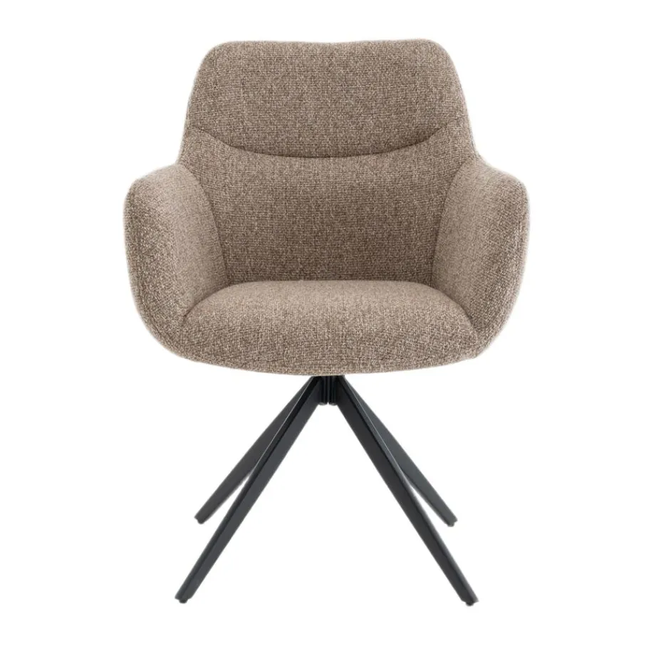 Eetkamerstoelen< Draaibare Eetkamerstoel Tibor Beige
