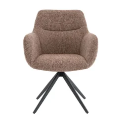Eetkamerstoelen< Draaibare Eetkamerstoel Tibor Bruin