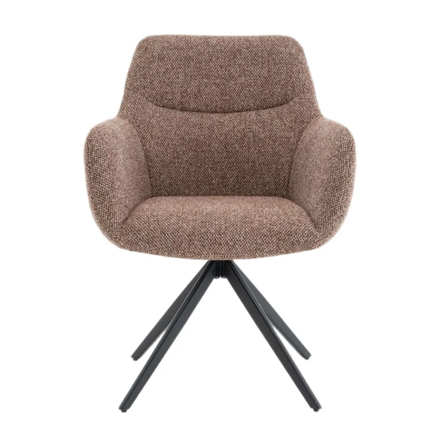 Eetkamerstoelen< Draaibare Eetkamerstoel Tibor Bruin