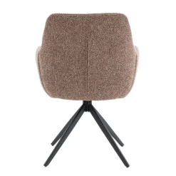 Eetkamerstoelen< Draaibare Eetkamerstoel Tibor Bruin