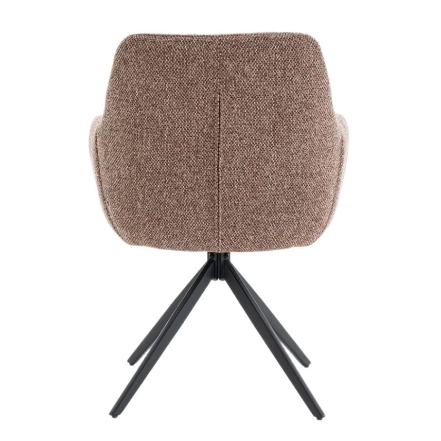 Eetkamerstoelen< Draaibare Eetkamerstoel Tibor Bruin