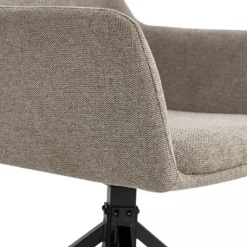 Eetkamerstoelen< Draaibare Eetkamerstoel Tiernan Taupe