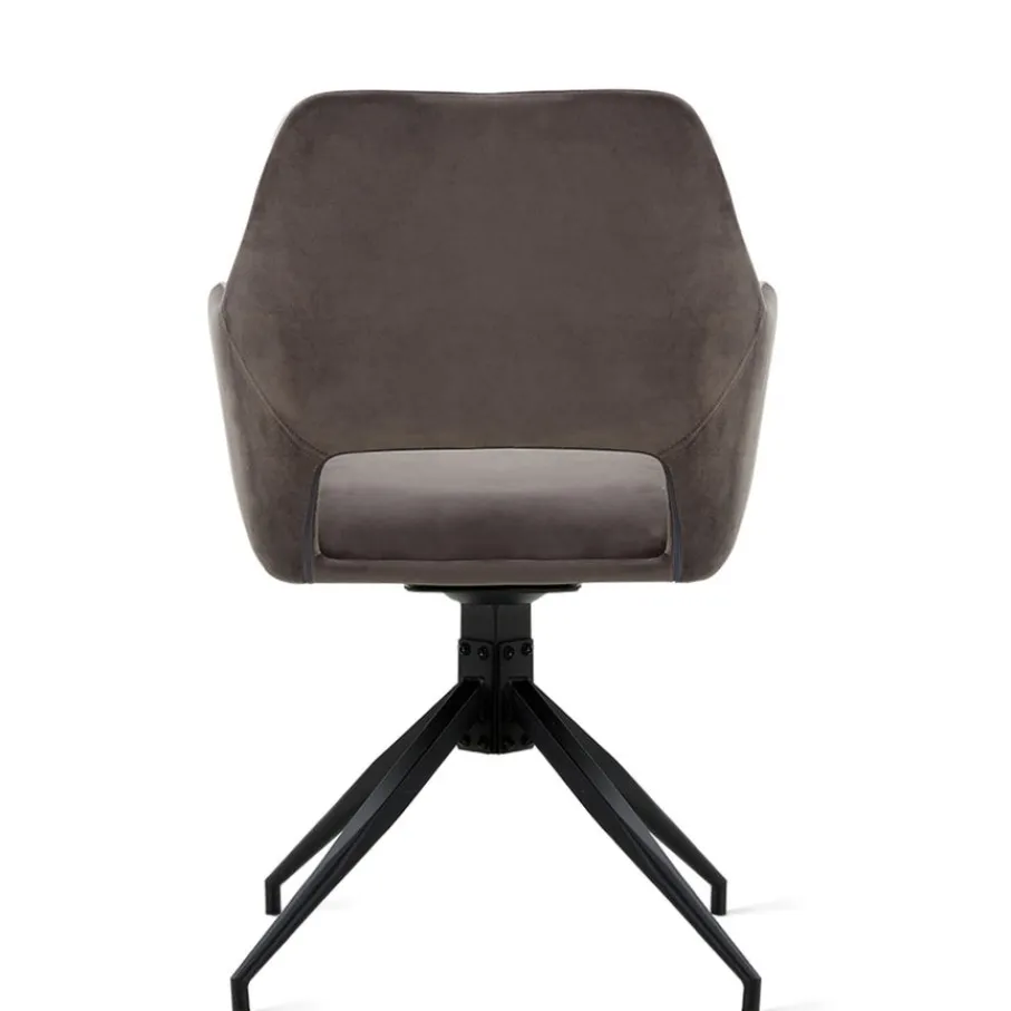 Eetkamerstoelen< Draaibare Eetkamerstoel Tiernan Grijs