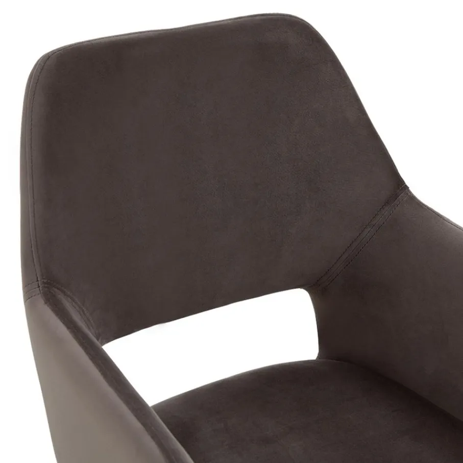 Eetkamerstoelen< Draaibare Eetkamerstoel Tiernan Grijs