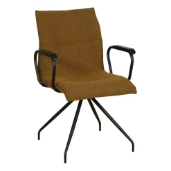 Eetkamerstoelen< Draaibare Eetkamerstoel Trondheim Cognac