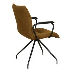 Eetkamerstoelen< Draaibare Eetkamerstoel Trondheim Cognac