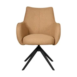 Eetkamerstoelen< Draaibare Eetkamerstoel Tumba Caramel