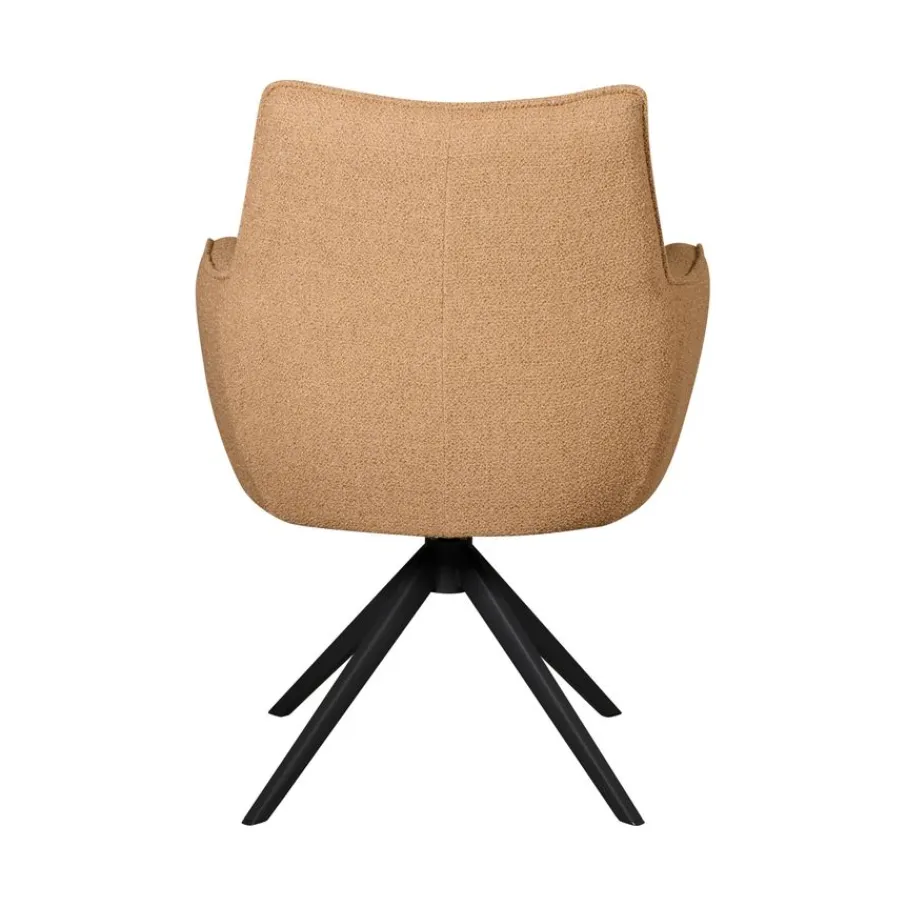 Eetkamerstoelen< Draaibare Eetkamerstoel Tumba Caramel