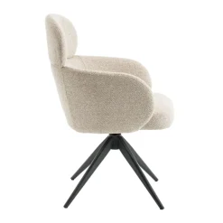 Eetkamerstoelen< Draaibare Eetkamerstoel Twin Greige