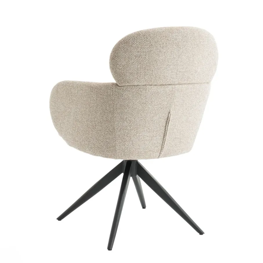 Eetkamerstoelen< Draaibare Eetkamerstoel Twin Greige