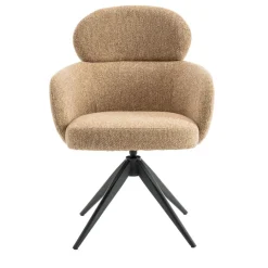 Eetkamerstoelen< Draaibare Eetkamerstoel Twin Mosterd