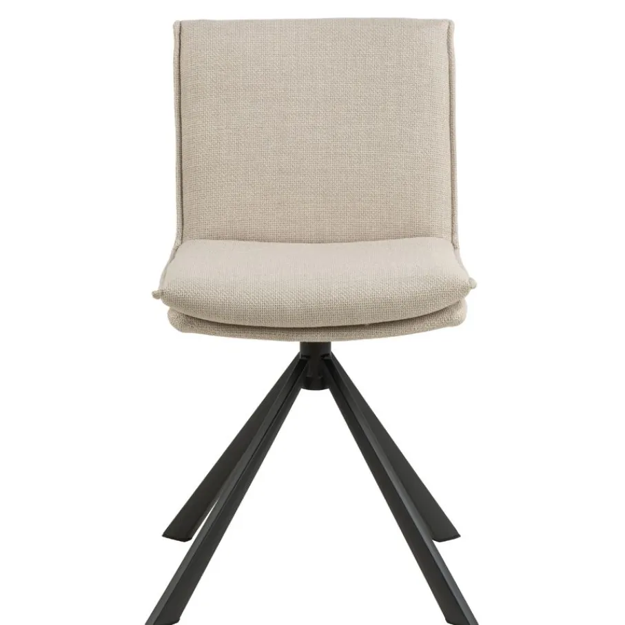 Eetkamerstoelen< Draaibare Eetkamerstoel Ulf Beige