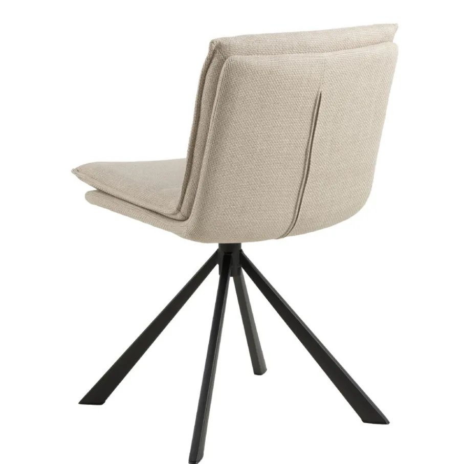 Eetkamerstoelen< Draaibare Eetkamerstoel Ulf Beige