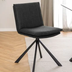 Eetkamerstoelen< Draaibare Eetkamerstoel Ulf Donkergrijs
