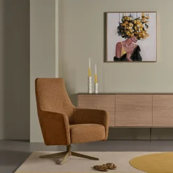 Fauteuils< Draaifauteuil Breskens Cognac