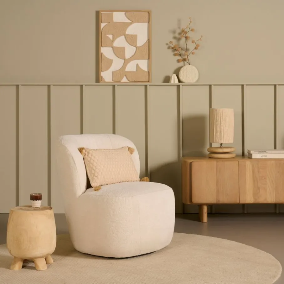 Fauteuils< Draaifauteuil Rush Crème
