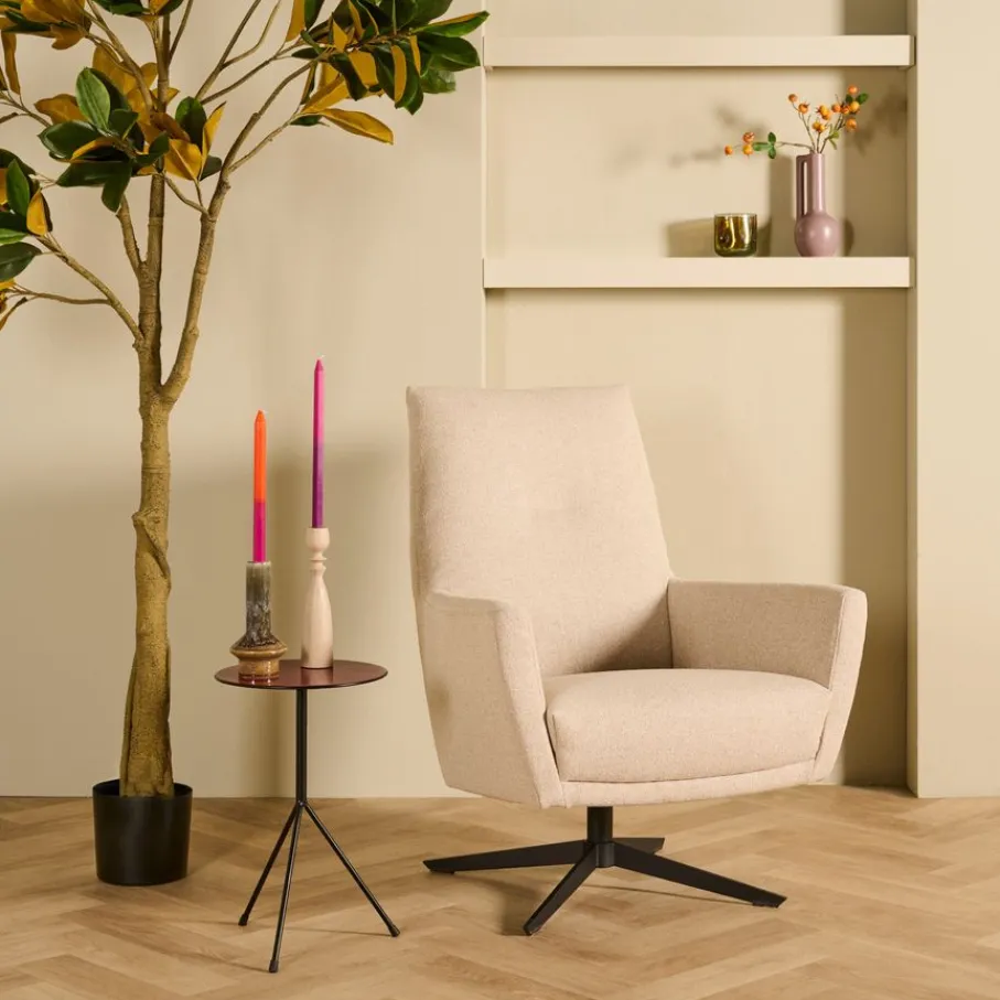 Fauteuils< Draaifauteuil Sluis Beige
