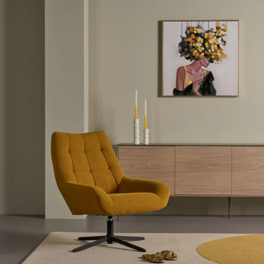 Fauteuils< Draaifauteuil Vrijhoeve Oker