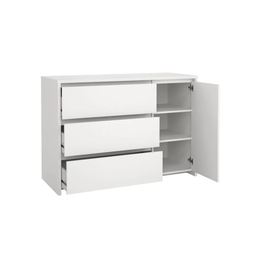 Ladekasten|Dressoirs< Dressoir Atlanta Wit - 119x84x48 cm