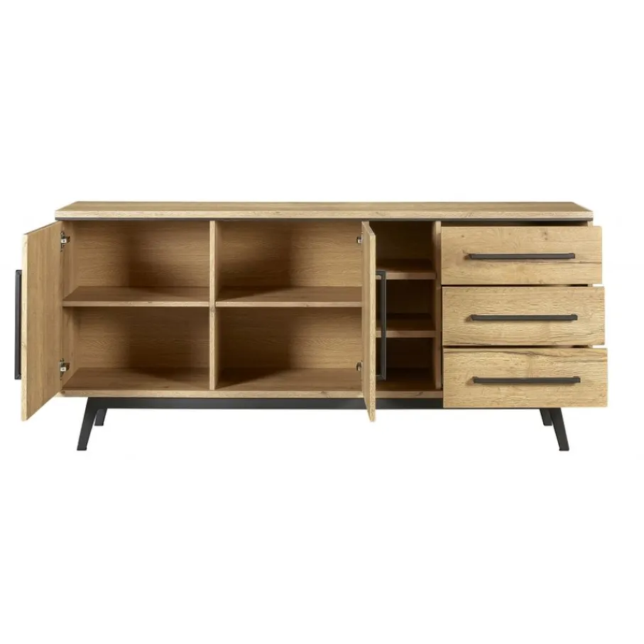 Dressoirs< Dressoir Batenburg Naturel - 180x80x45 cm