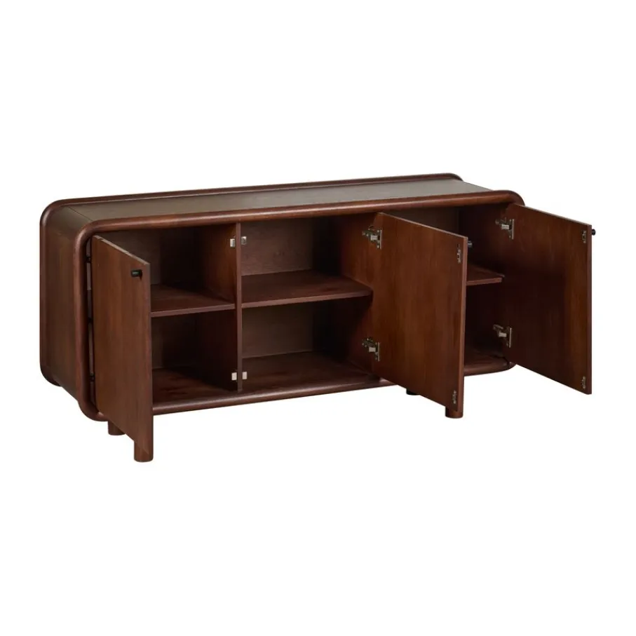 Dressoirs< Dressoir Boogie Donkerbruin - 90x120x43 cm