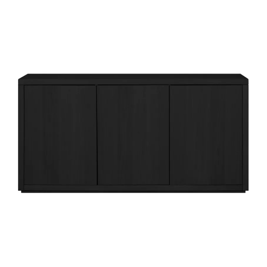 Dressoirs< Dressoir Chester Zwart - 155x80x40 cm