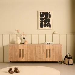 Dressoirs< Dressoir Culemborg Naturel - 218x80x45 cm