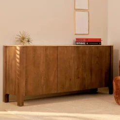 Dressoirs< Dressoir Liam Kastanjebruin - 180x80x45 cm