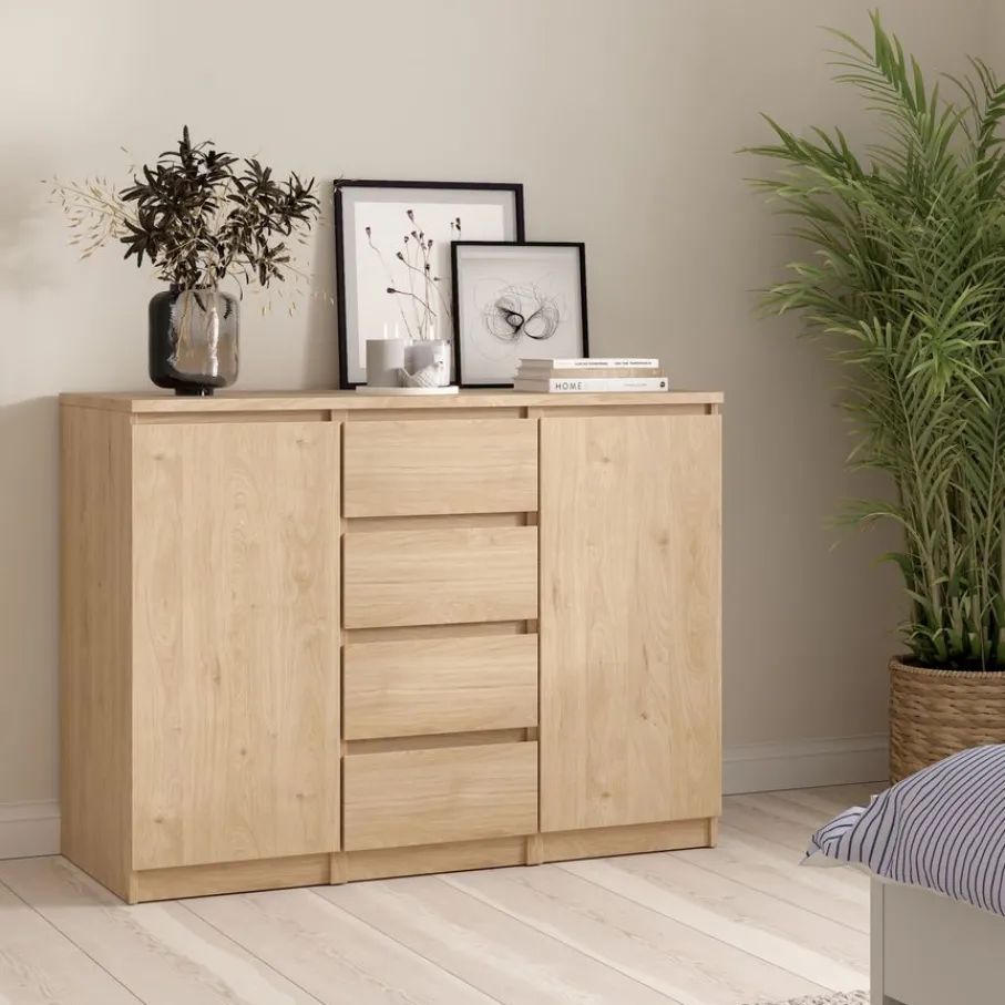 Opbergkasten< Dressoir Luna Eiken - 121x91x50 cm