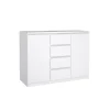 Opbergkasten< Dressoir Luna Hoogglans Wit - 121x91x50 cm