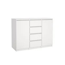 Opbergkasten< Dressoir Luna Wit - 121x91x50 cm