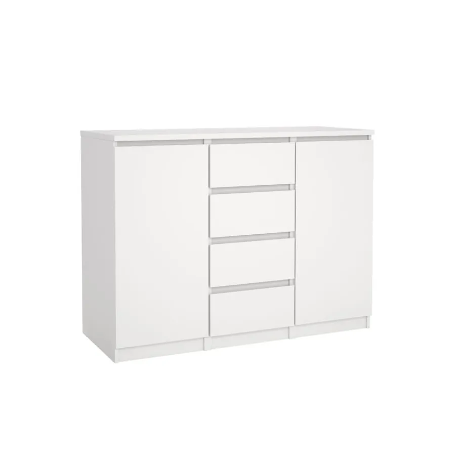 Opbergkasten< Dressoir Luna Wit - 121x91x50 cm