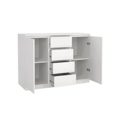 Opbergkasten< Dressoir Luna Wit - 121x91x50 cm