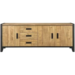Dressoirs< Dressoir Tilburg Naturel - 212x80x45 cm