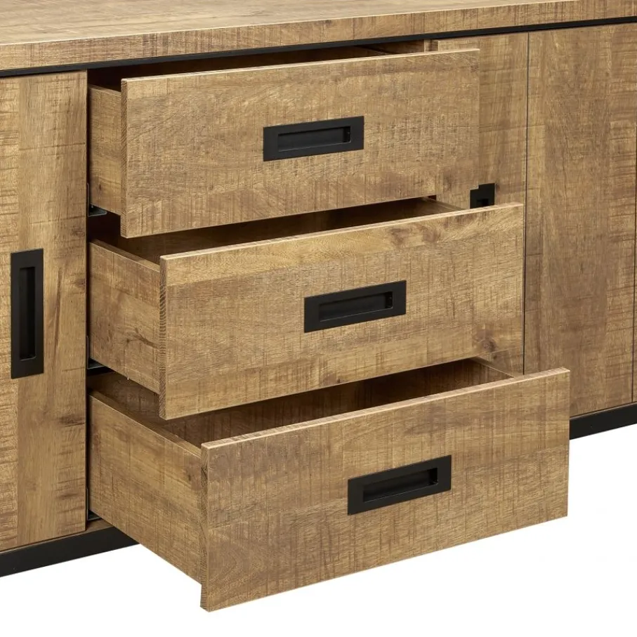 Dressoirs< Dressoir Tilburg Naturel - 180x80x45 cm