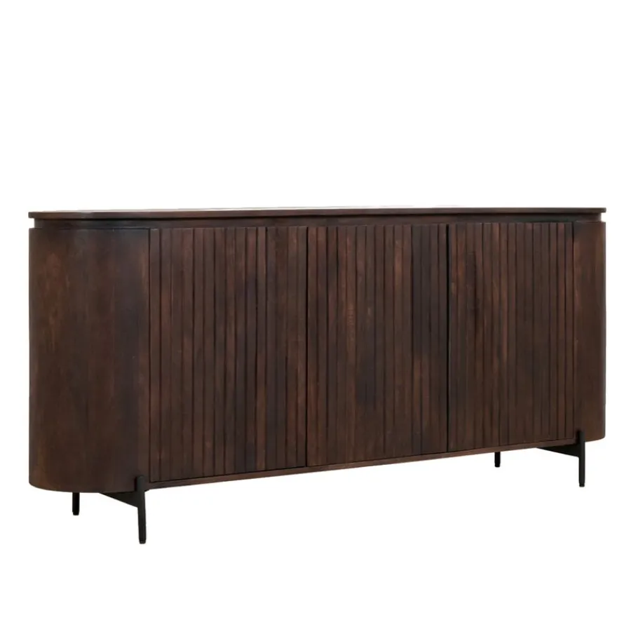 Dressoirs< Dressoir Viktor Donkerbruin - 180x80x40 cm