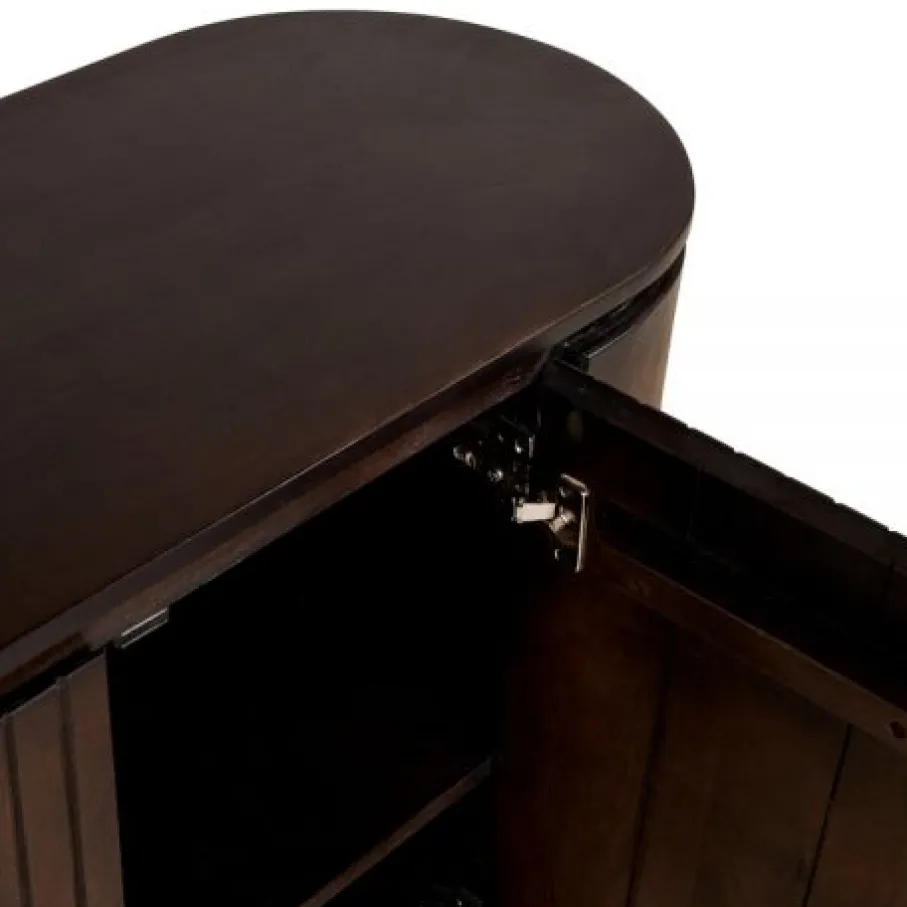 Dressoirs< Dressoir Viktor Donkerbruin - 180x80x40 cm
