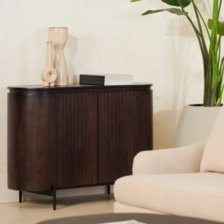 Dressoirs< Dressoir Viktor Donkerbruin - 115x80x40 cm